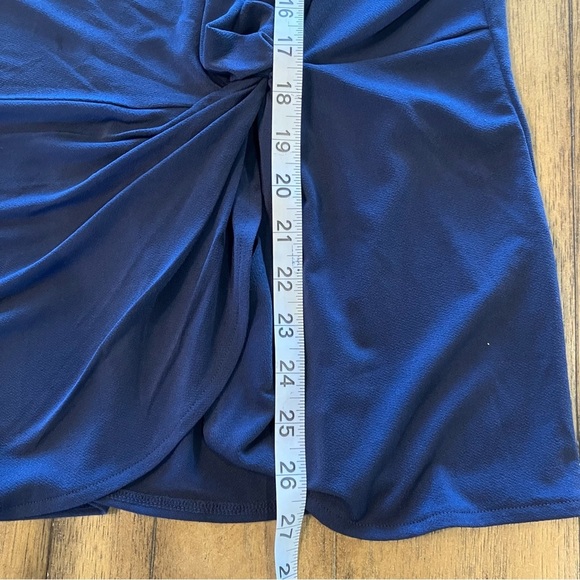 NWT Alfani Plus Size Twisted Top, Modern Navy, 3X, Pullover Summer Blouse - Picture 8 of 8